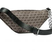 MICHAEL Michael Kors Mott Medium Fabric Waistpack Graphite B4HP Msrp $228