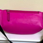 DKNY Tilly Logo Fanny Belt Pack Pink Faux Leather B4HP