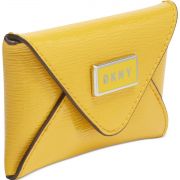 DKNY Yellow Gigi Leather Envelope Card Case B4HP