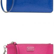 NWT DKNY Gigi Leather Wristlet 2 colors B4HP MSRP $88