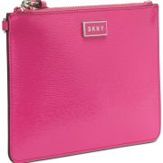 NWT DKNY Gigi Leather Wristlet 2 colors B4HP MSRP $88