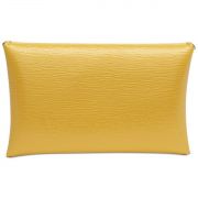 DKNY Yellow Gigi Leather Envelope Card Case B4HP