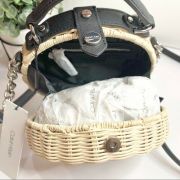 Women Calvin Klein Hayden Circle Wicker Straw Bag B4HP