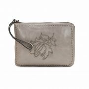 Patricia Nash Cassini Wristlet Studded Distressed Glaze Light Grey B4HP