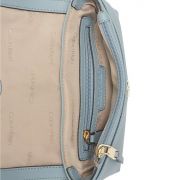 Calvin Klein Hayden Flap Leather Crossbody Blue B4HP