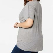 Modern Lux Plus Size Hogwarts T-Shirt Heather Grey 3x
