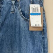 Women Juniors Dickies Paperbag High Rise Crop Jeans Relaxed Fit 9/29