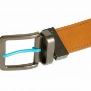 Original Penguin Black Brown Reversible Leather Casual Belt B4HP Minor Scratch