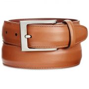 Perry Ellis Full-Grain Cowhide Bonded Leather Casual Dress Belt Brown 36 B4HP