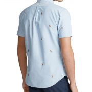 Polo Ralph Lauren Men’s Allover Pony Short Sleeve Oxford Shirt XS $110 B4HP