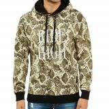 GUESS Men's Roy Snake Print Ride High Activewear Hoodie B4HP