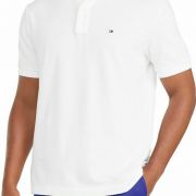 Tommy Hilfiger Slim Fit Short Sleeve White Premium Pique Polo Shirt XXL B4HP
