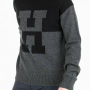 Tommy Hilfiger Men’s Oversized Innovative Mock Neck Wool Sweater B4HP