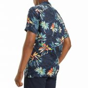 Tommy Hilfiger Short-Sleeve Hawaiian-Print Classic Fit Shirt Size Medium B4HP