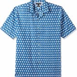 Tommy Hilfiger Men's Bold Geo Print Short Sleeve Shirt B4HP