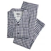 Men’s Jammies For Your Families® Plaid Pajama Set Size Large Navy B4HP