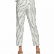 Women 1.State Striped Tie Waist Tapered Leg Ankle Pant size 10 B4HP