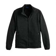 Men’s Apt. 9® Sherpa-Lined Mock Neck Marled Sweater Fleece Jacket B4HP