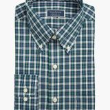 Club Room Men's Classic/Regular Fit Stretch Gordon Tartan Dress Shirt B4HP