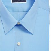 Club Room Men’s Regular-Fit Solid Dress Shirt French Blue Size 17 34-35″ B4HP