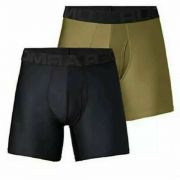 Under Armour Men’s UA Tech 6″ 2 Pack Boxer Briefs Four way Stretch B4HP