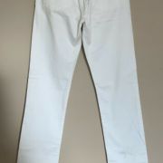 J BRAND WHITE COTTON DOUBLE WEAVE TWILL TYLER SLIM FIT PANTS CHINO B4HP