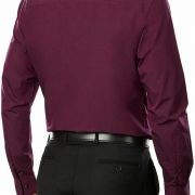 Kenneth Cole Unlisted Men’s Slim-Fit Solid Dress Shirt Purple 17-17.5 32/33 XL