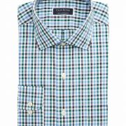 Club Room Regular-Fit Performance Stretch Gingham Check Dress Shirt 16 32/33