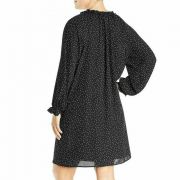 Women Plus Size B Collection by Bobeau Yvonne Ruffle-Neck Dress 2X B4HP