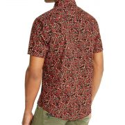 Inc International Concepts Men’s Rose Red Short Sleeve Cotton Shirt Large B4HP