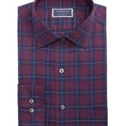 Club Room Men’s Regular-Fit Performance Stretch Houndstooth Plaid Twill 18 34/35