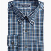 Club Room Men’s Classic/Regular Fit Stretch Scott Tartan Dress Shirt 15 32/33