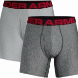 Under Armour Men's UA Tech 6" 2 Pack Boxer Briefs Four way Stretch B4HP