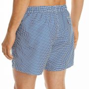 ARMANI COLLEZIONI Geometric-print Swim Shorts In White/nautical Size M B4HP