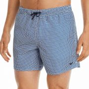 ARMANI COLLEZIONI Geometric-print Swim Shorts In White/nautical Size M B4HP