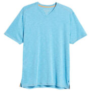 Tommy Bahama Men’s Cool Tropic V-Neck T-Shirt Large Color Opal B4HP