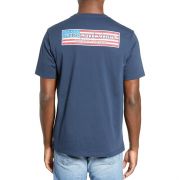 Vineyard Vines Patriot Logo Box T-Shirt XL Blue B4HP