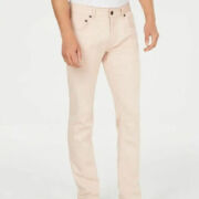 INC INTERNATIONAL CONCEPTS Sky Blush Pink Slim Straight Stretch Jeans 32×30 B4HP