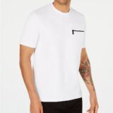 Sean John Men's Short Sleeve Crew Neck Ottoman Knit Pocket Tee Shirt