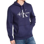 Calvin Klein Men’s Monogram Logo Fleece Hoodie Size Medium B4HP