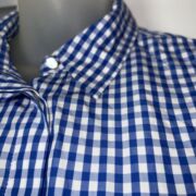 Lauren Ralph Lauren Veanna Short Sleeve Tie Waist Gingham Shirt Size M B4HP
