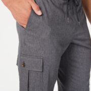 TASSO ELBA Men’s Stretch Drawstring Cargo Pants Small B4HP