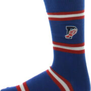 Polo Ralph Lauren P Logo Wing Striped Embroidered Athletic Socks Blue 10-13 B4HP