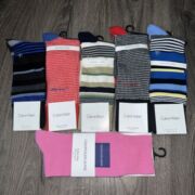 CALVIN KLEIN Men’s Multi Style choose your color Crew Socks B4HP