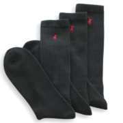 POLO RALPH LAUREN Men’s Socks, Athletic No Show 3 Pack Extended Size 13-16 B4HP