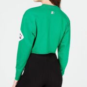 Starter Cropped Logo Front Lightweight Cropped Women’s Sweatshirt XL Green B4HP