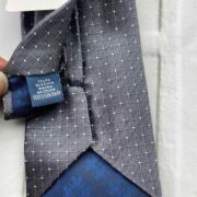 Ryan Seacrest Distinction Men’s Pindot Tie Silver B4HP