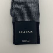 COLE HAAN Men’s 1 Pair Marine Blue Crew Dress Socks Sz 7-12 B4HP