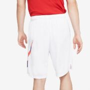 Nike Men’s Dri-fit Printed-Logo Training Shorts Size L White B4HP