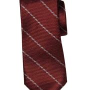 Michael Kors Tie Red White Striped Silk Men’s B4HP